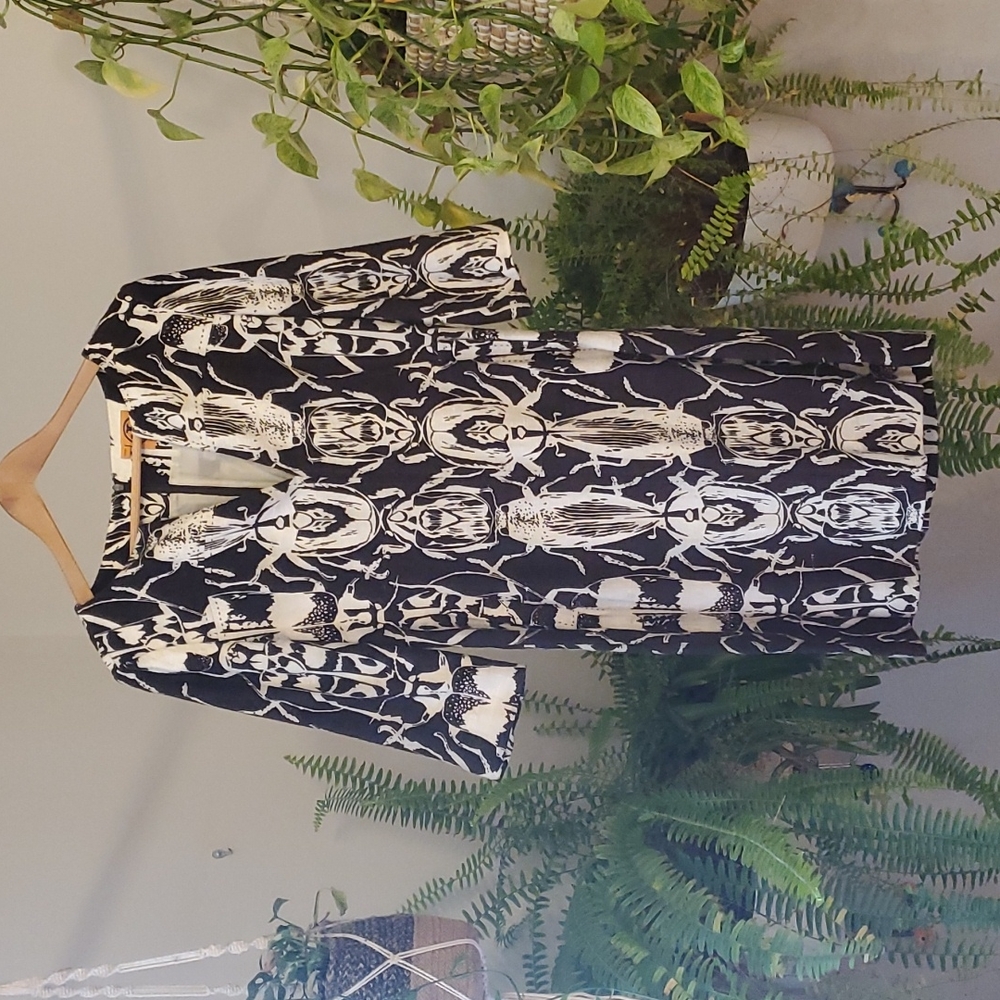 Beetle Dress 🪲 Tory Burch, Brown & Cream Size 6